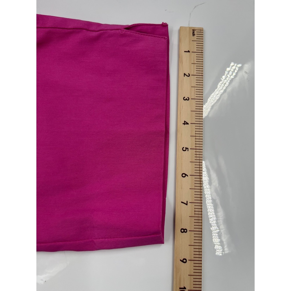 Ruby Rd Womens Pink Pull On Capri Pants Size 14 Cropped Stretch Trousers - Picture 5 of 8